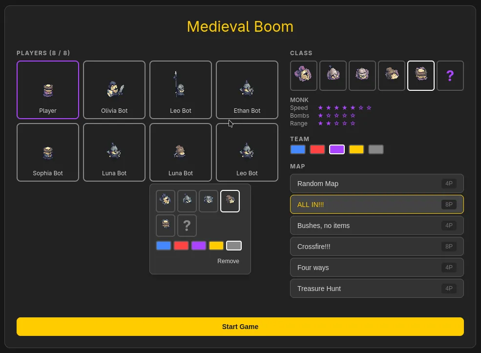 Boom clone lobby